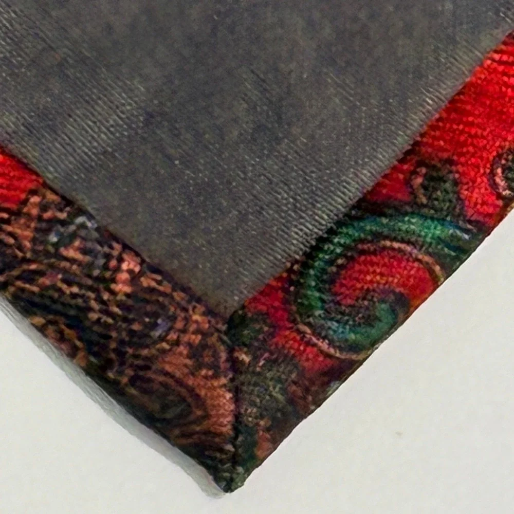 Vintage Goldlion Red Paisley Necktie Men's Classic Wide Tie Chinese Hong Kong